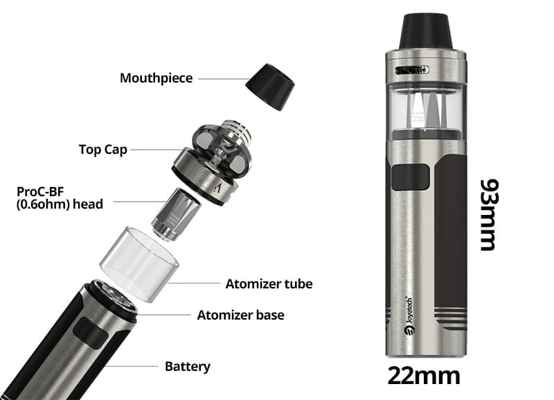 Joyetech CuAIO D22 Starter Kit - 2.0 / 3.5ml - Image 2