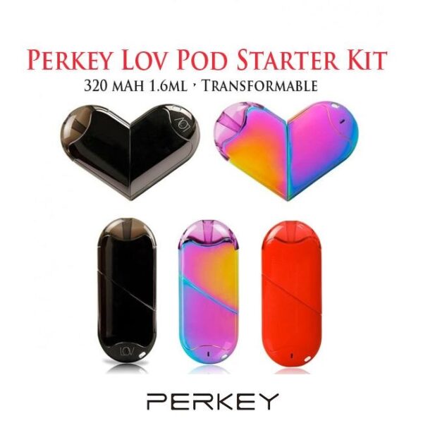 Perkey Lov Transformable Pod System Kit 320mAh & 1.6ml
