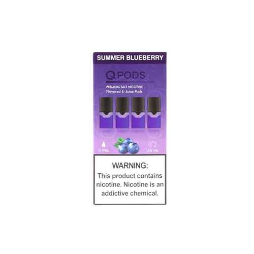 QPODS Salt Nic Oil Cartridge 0.9ml 4PCS/Pack, support JUL & JCo1 - Image 9
