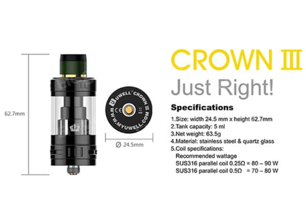 ⁦Uwell Ironfist 200W TC Box Kit with Crown 3⁩ - الصورة ⁦7⁩