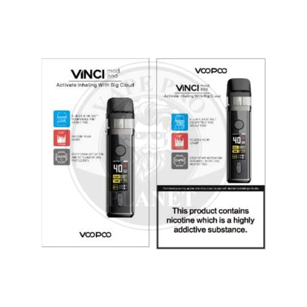 ⁦VOOPOO VINCI Pod Kit 40w 1500mah⁩ - الصورة ⁦11⁩