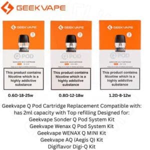 Wenax Q Pod Replacement